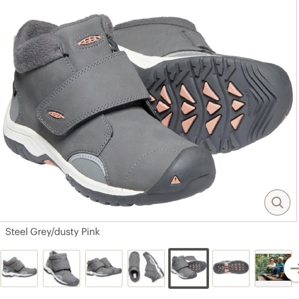 Keen Kootenay Waterproof Snow Boots Toddler Girl Size 10, Gray